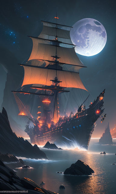 fantasy pirate ship