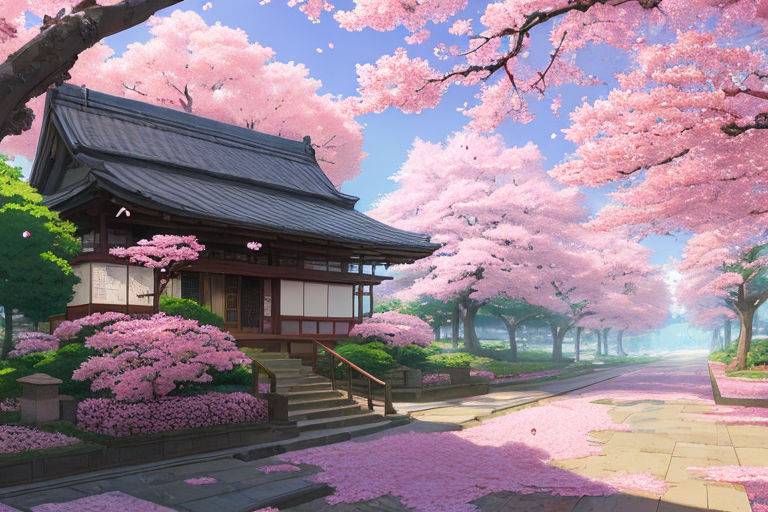 Anime Girl Purple Umbrella Pink Sakura Flowers Background 4K HD Anime Girl  Wallpapers  HD Wallpapers  ID 76113