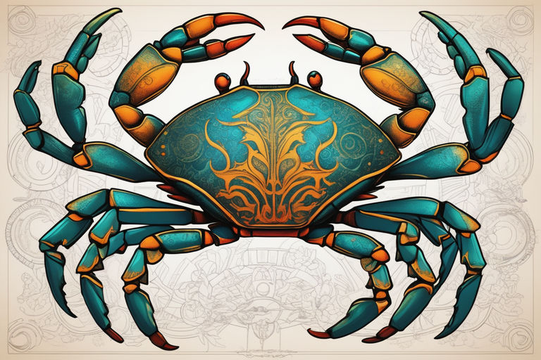 blue crab tattoo traditional