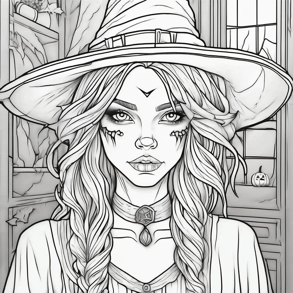 BEAUTIFUL WITCHES Coloring Book by Adult Coloring Books