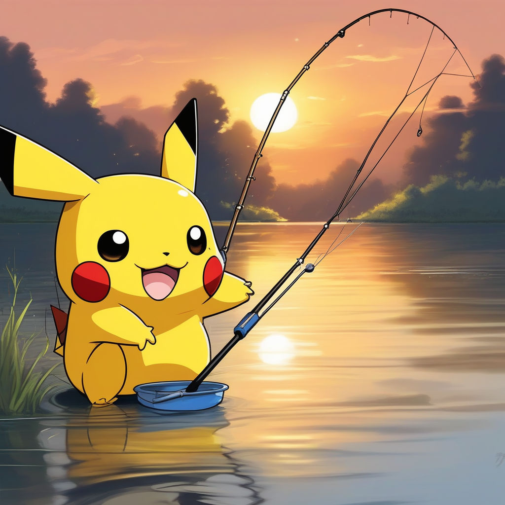 Pikachu fishing - Playground