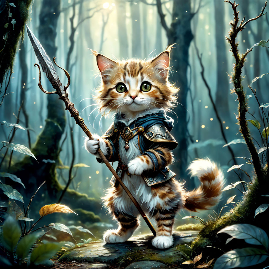 Fantasy Cat Art Cat Warriors Cat Warrior Art Cat Art 