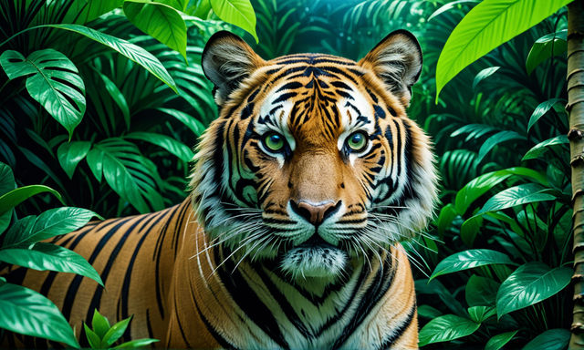 Premium AI Image  Urban Jungle Unleashed Tiger Captured in NYC's