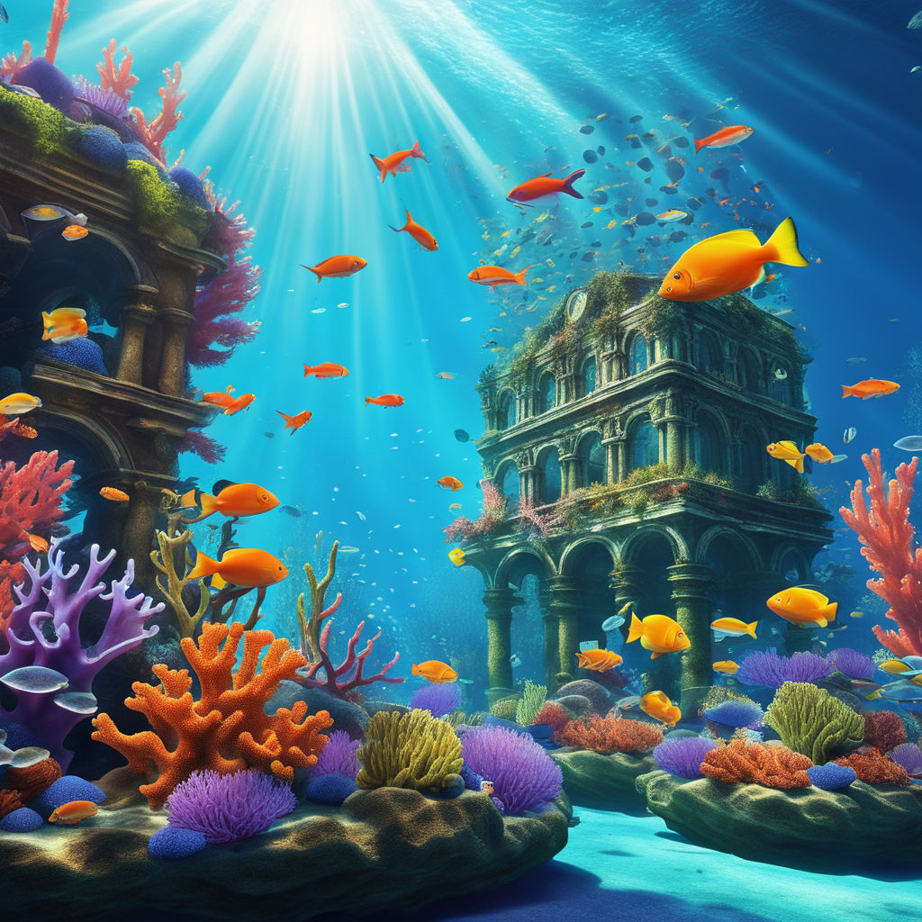 Sublime Underwater Paradise: Dive into a Mesmerizing 8K Anime