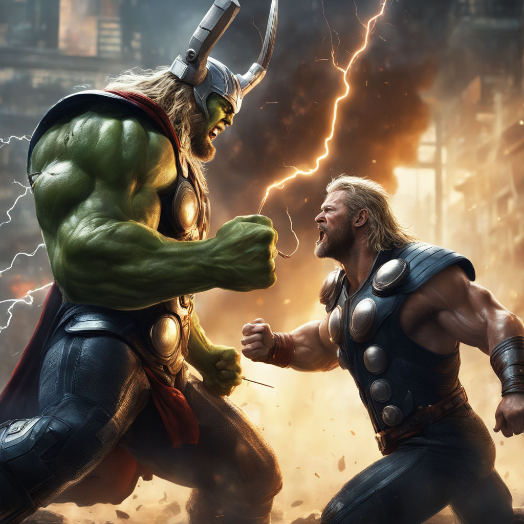 ArtStation - Hulk-Thor Combination: Ragnarok