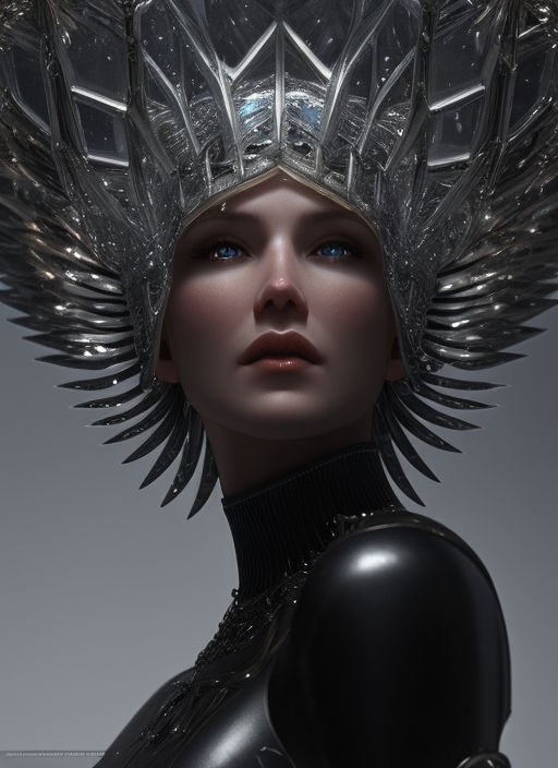 futuristic headdress