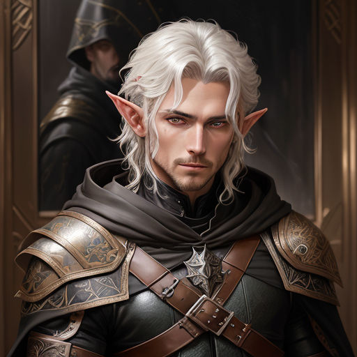 AI Image Generator: Changeling, DND, white haired, silver eyes, male, pale  blue skin