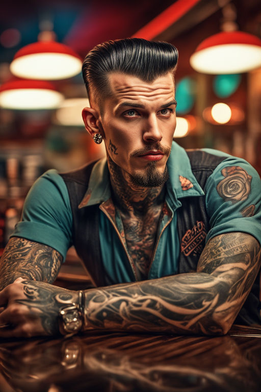 rockabilly tattoo guy