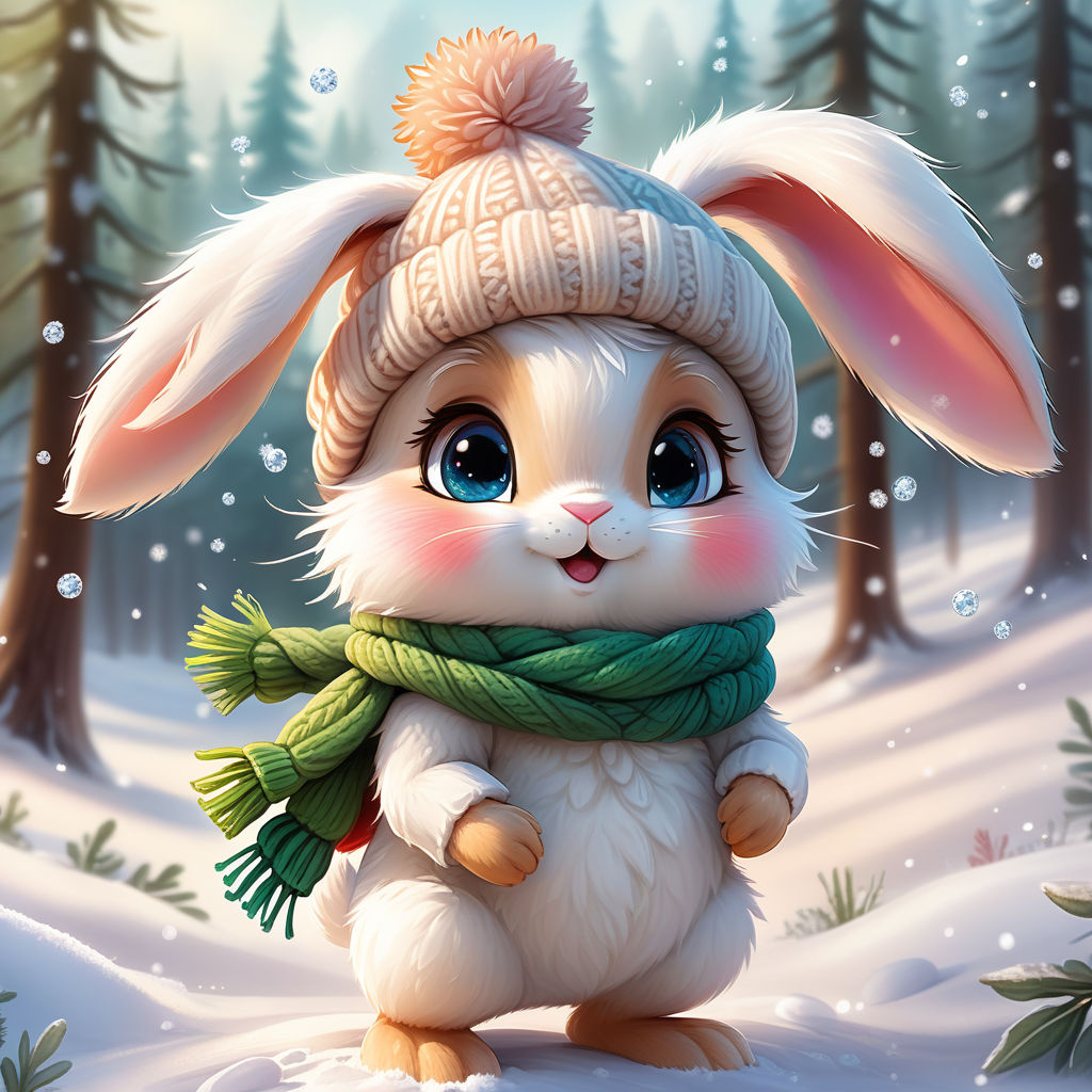 cute cartoon adorable bunny - Playground