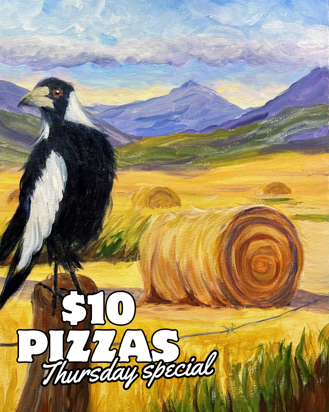 Maggie May at Braddon THURSDAY SPECIAL $10 PIZZAS