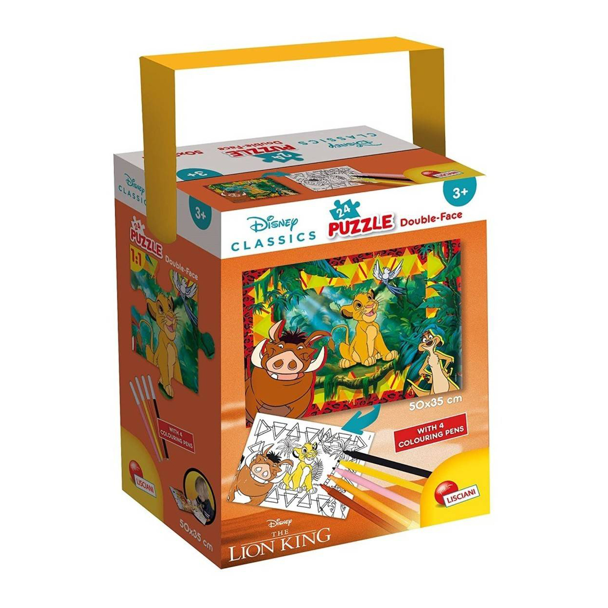 Lisciani Disney Classics The Lion King двострана сложувалка 24 парчиња ...