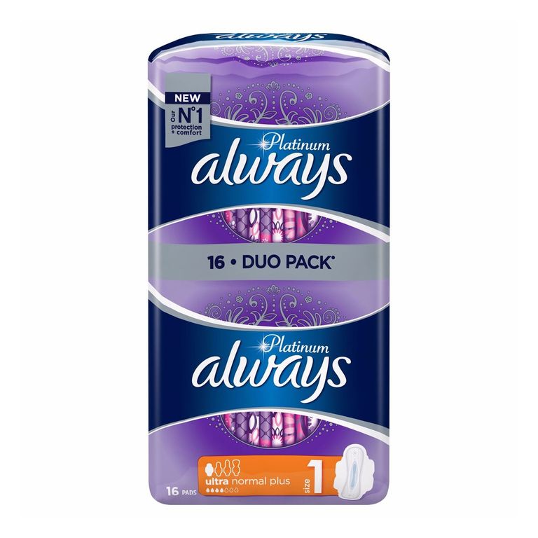 Always Duo Platinum Ultra Normal Plus Влошки 16/1 - Paket.mk