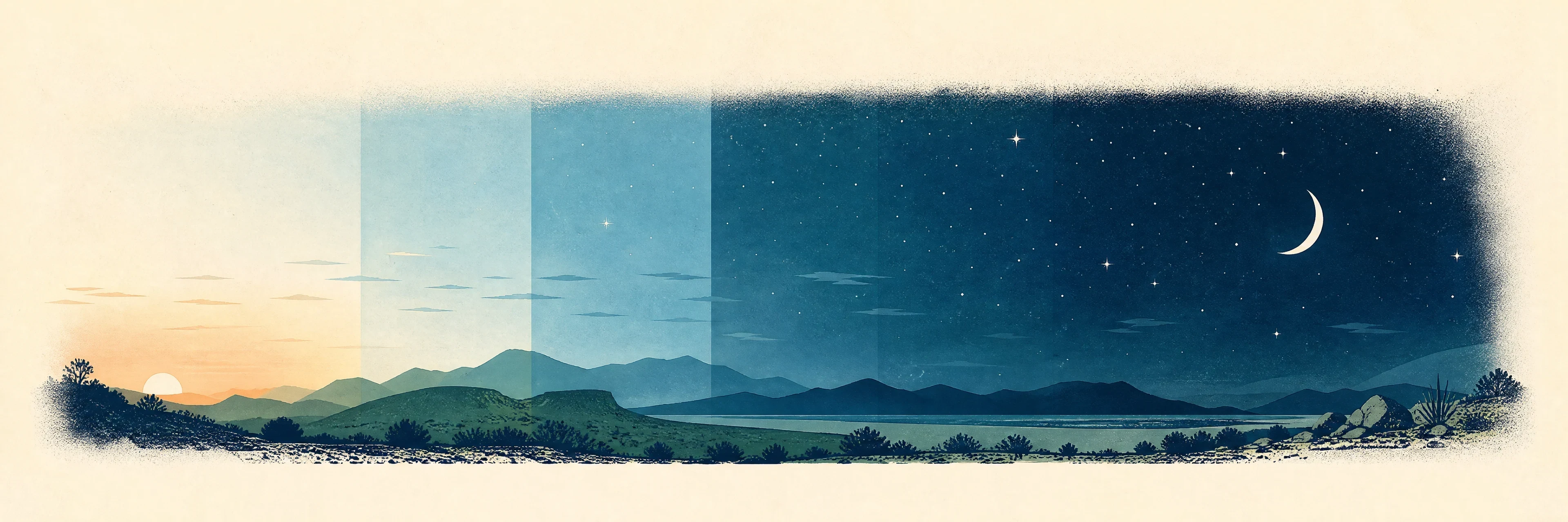 Guide to darkness, weather, moonlight, and stargazing conditions