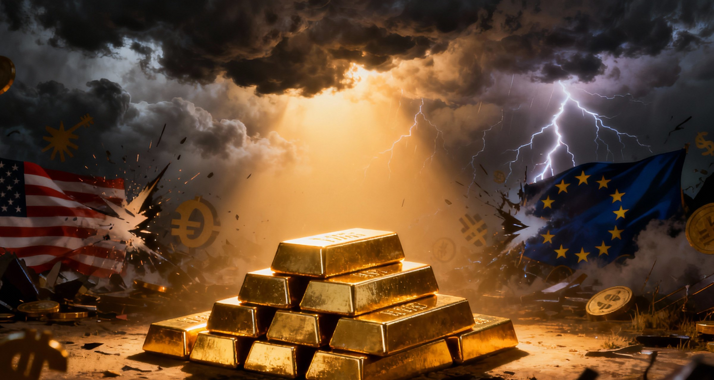 Emas Menggila! Tarif Trump ke Eropa & Drama The Fed Dorong Harga ke US$4.690