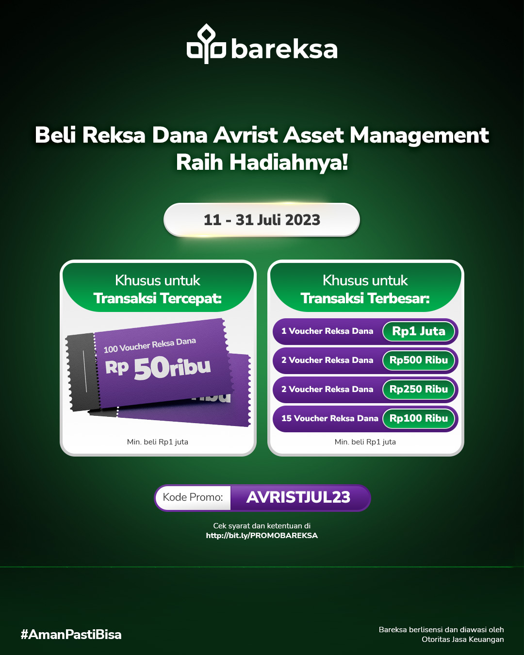 Selamat! Ini Pemenang Promo Avrist AM Berhadiah Reksadana hingga Rp1 Juta