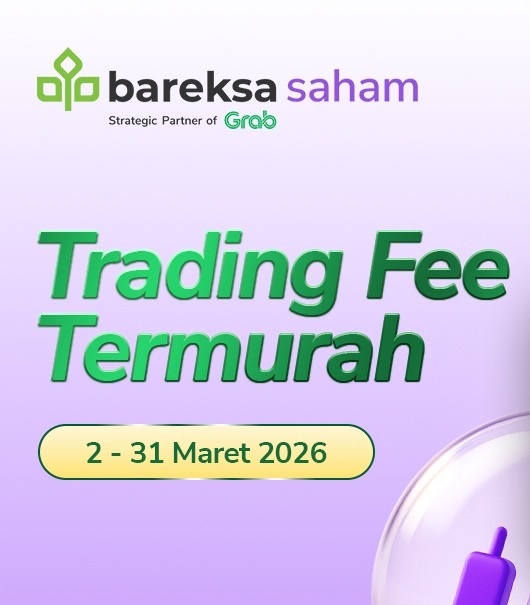 Promo Saham Maret 2026: Trading Terus Dapat Bonus hingga Rp250 Ribu, Fee Termurah!