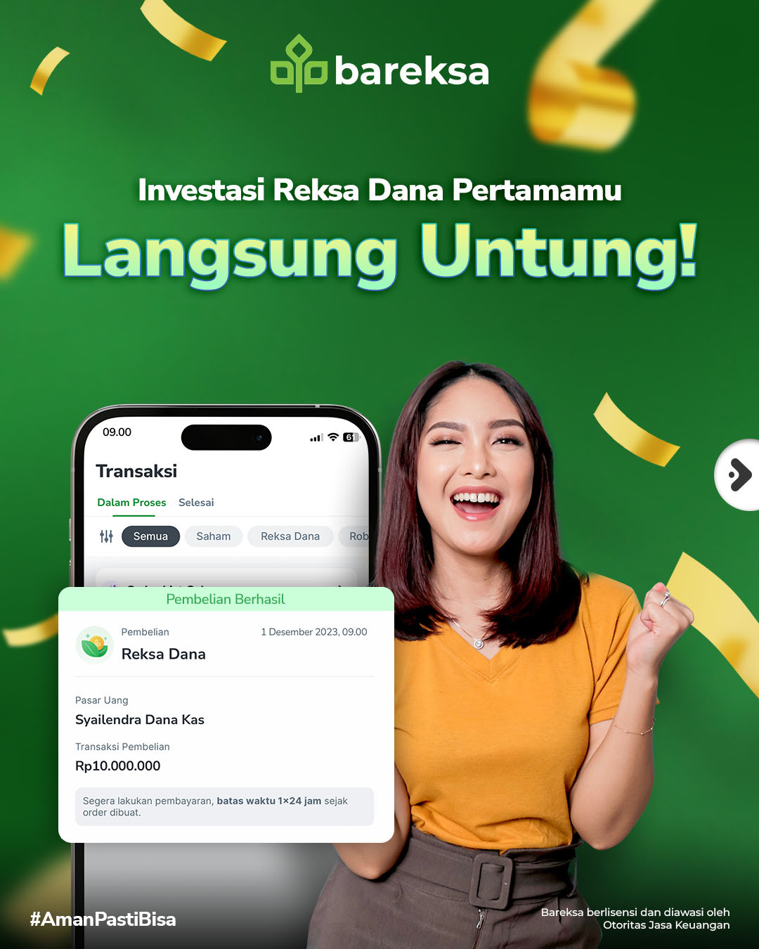 Promo Pertama Beli Reksadana, Berhadiah Saldo RDN Rp50 Ribu