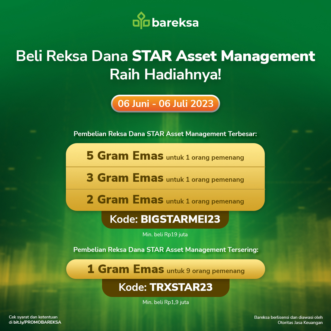 Kondisi Tak Pasti Tetap Investasi dengan Reksadana STAR, Ada Promo Berhadiah Emas