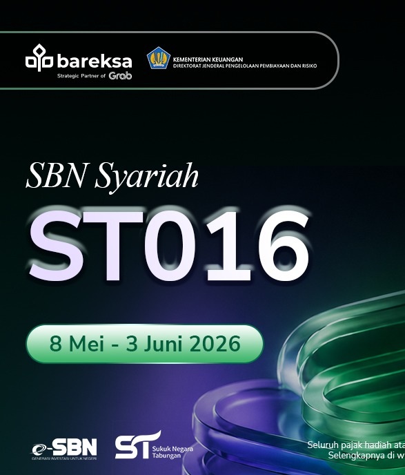 Promo SBN Syariah ST016: Investasi di Bareksa Berhadiah Cashback hingga Rp45 Juta