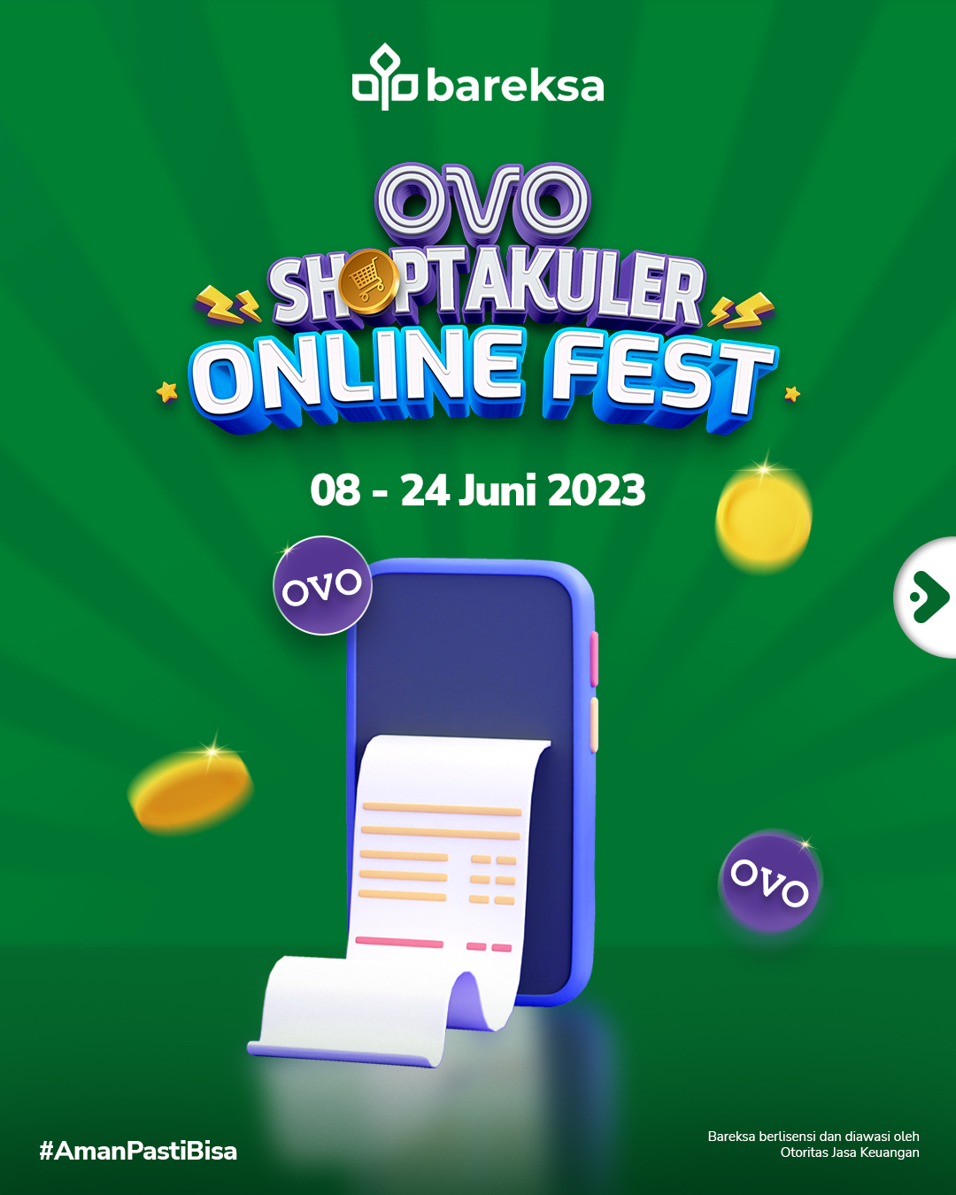 Promo OVO di Bareksa, Investasi Berhadiah Instant Cashback dan Reksadana Rp25 Ribu