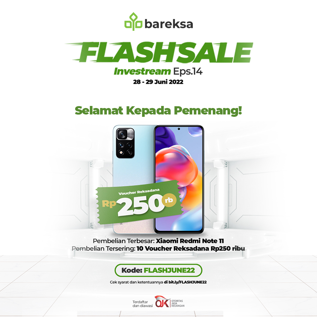 Selamat! Ini Pemenang Promo Flash Sale Juni Berhadiah Smartphone dan Reksadana