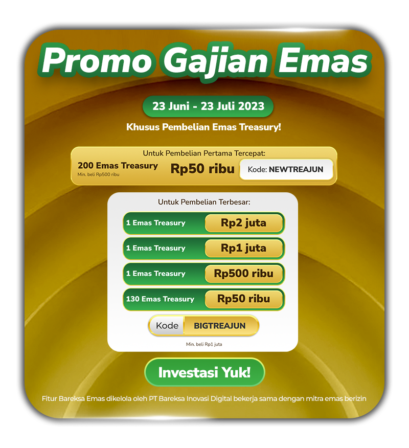 Selamat! Ini Pemenang Promo Gajian Emas Treasury Juni 2023 Berhadiah hingga Rp2 Juta