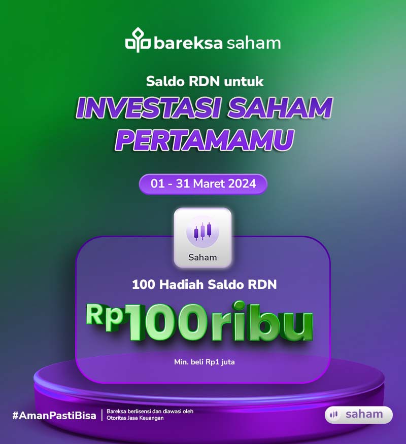 Selamat! Ini Pemenang Promo Transaksi Pertama Saham Maret Berhadiah RDN Rp100 Ribu