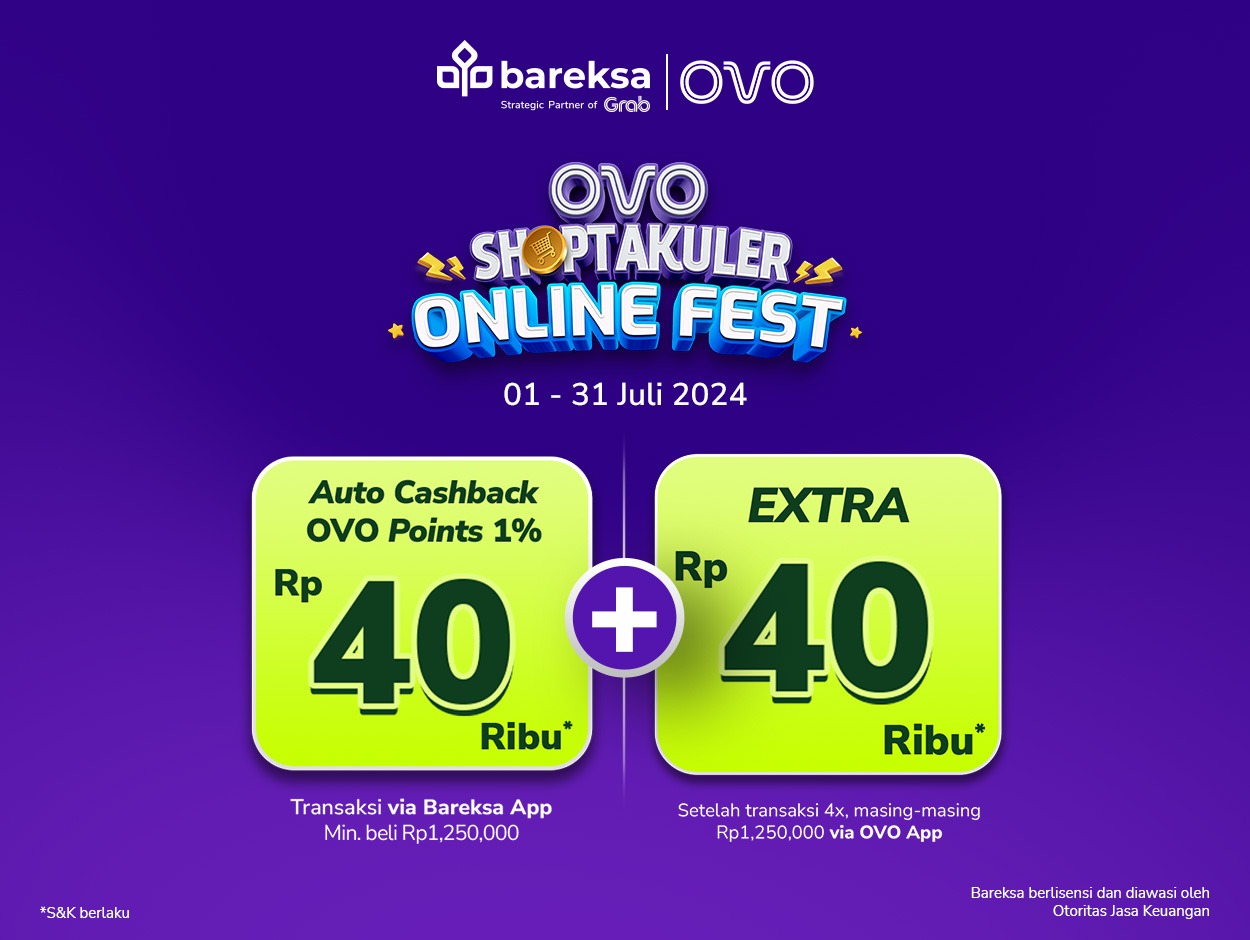 Promo OVO: Investasi Berhadiah Instant Cashback dan Tambahan OVO Points Rp40 Ribu