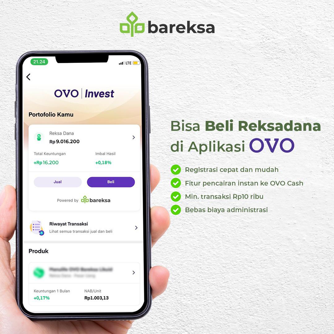 Pertama di Indonesia, Integrasi e-Money dan e-Investment oleh OVO Didukung Bareksa