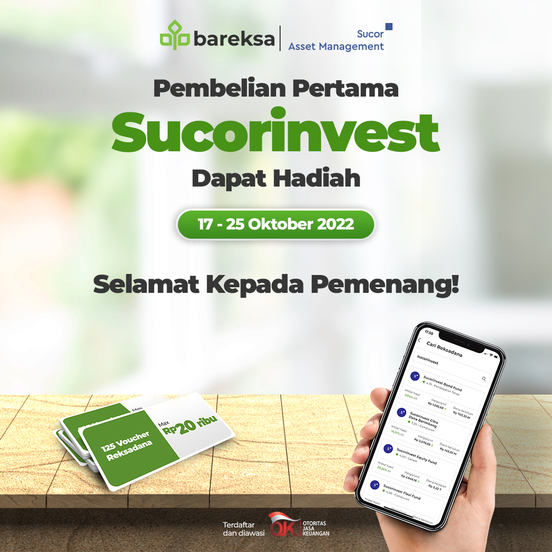 Selamat! Ini Pemenang Promo Sucor Berhadiah Cashback Reksadana