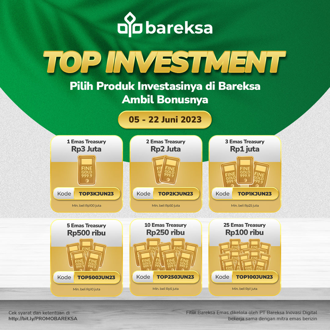 Selamat! Ini Pemenang Promo Top Investment Juni 2023 Berhadiah Emas Rp3 Juta