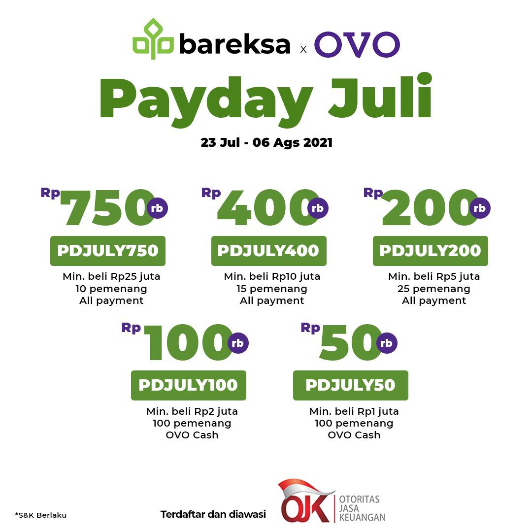 Hujan Hadiah Payday Juli, Investasi Reksadana Dapat Voucher Total Rp33,5 Juta