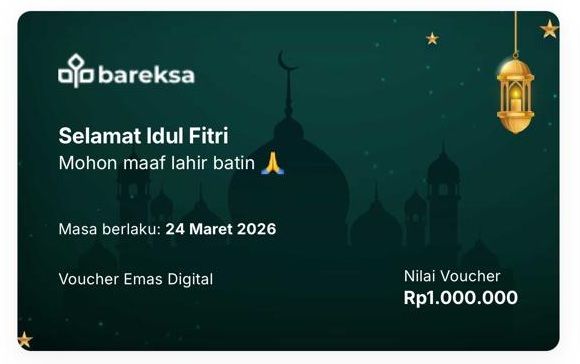 Gift Emas untuk THR Lebaran bisa dikustomisasi