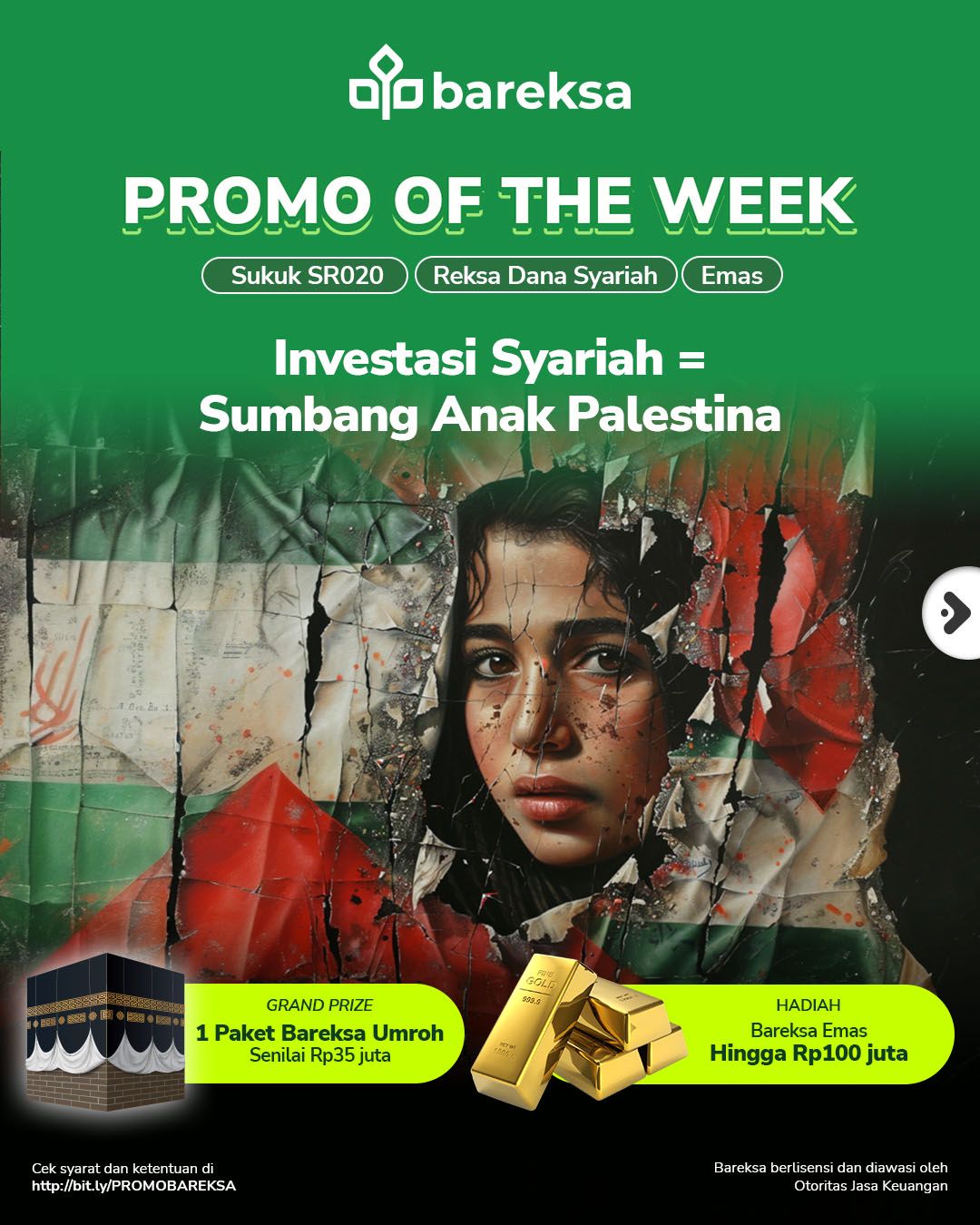 Beli SR020, Emas, Reksadana Sekaligus Donasi Palestina dan Berpeluang Umroh serta dapat Emas 