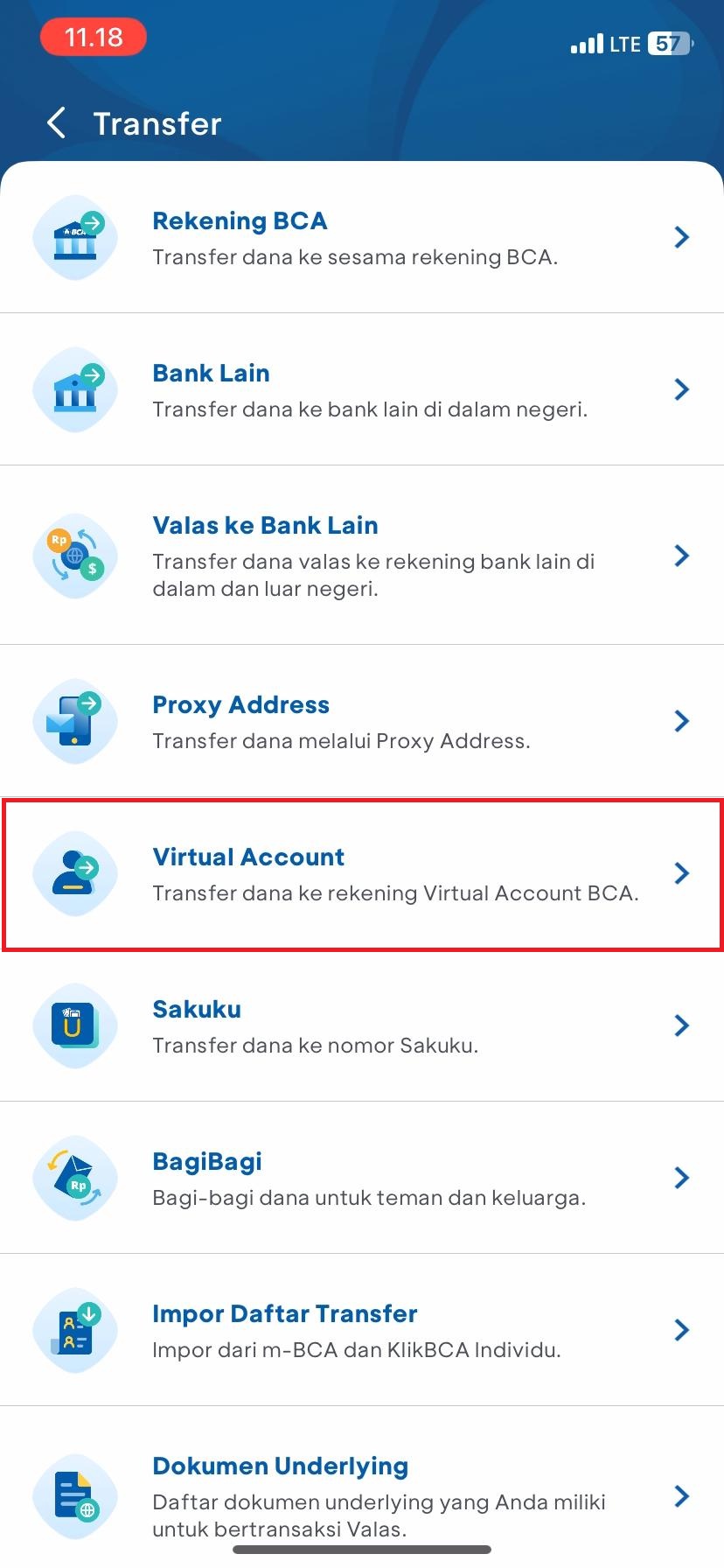 Buka aplikasi m-banking