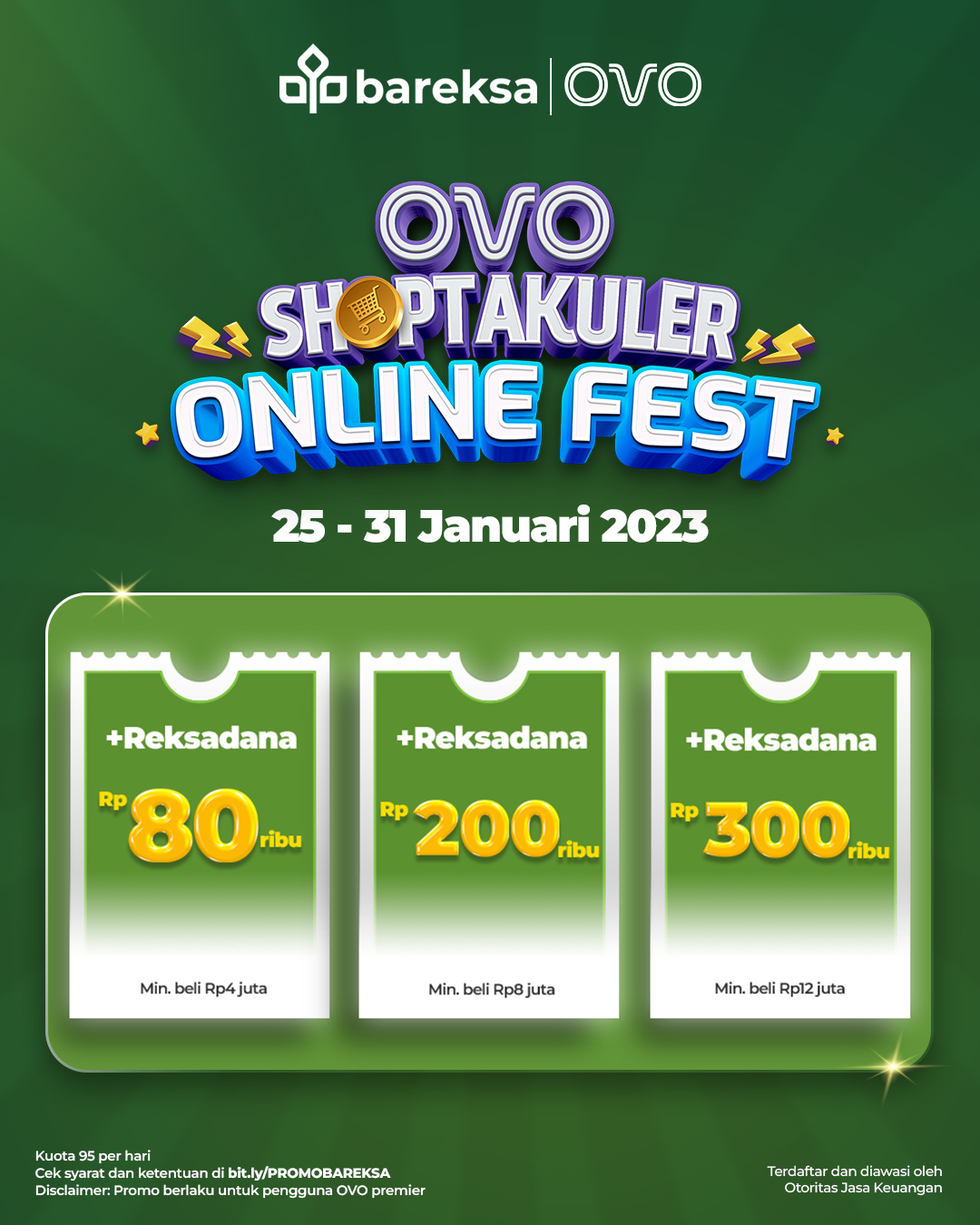 Promo OVO Investasi Reksadana di Bareksa, Raih Cashback hingga Rp300 Ribu