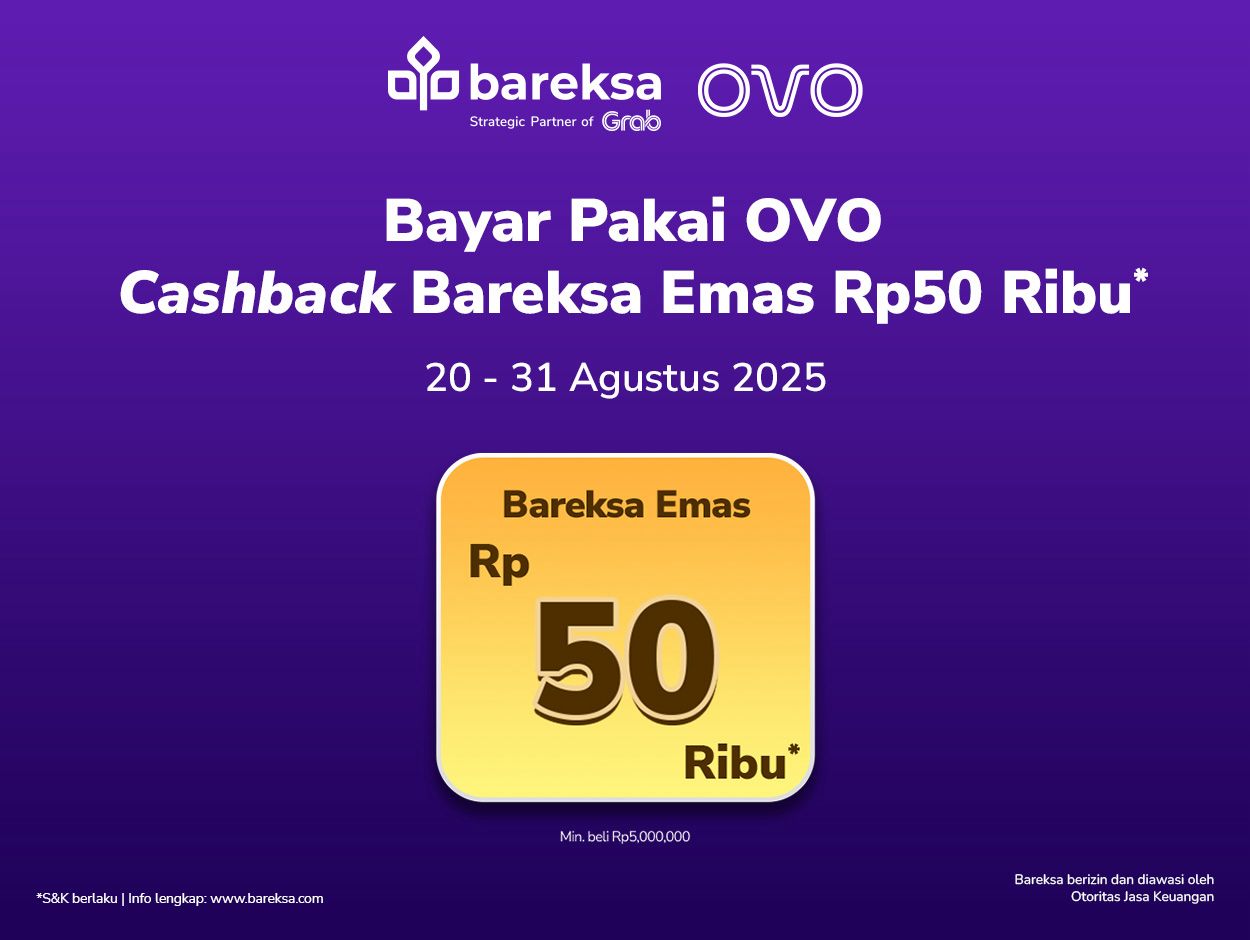 Selamat! Ini Pemenang Promo Bareksa OVO Agustus Berhadiah Emas Rp50 Ribu