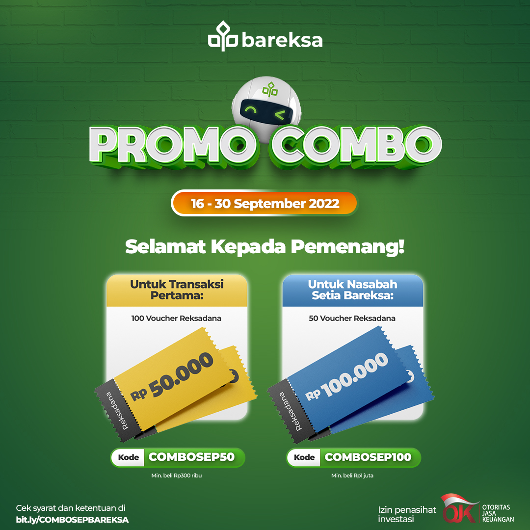 Selamat! Ini Pemenang Promo COMBO September 2022 Berhadiah Reksadana