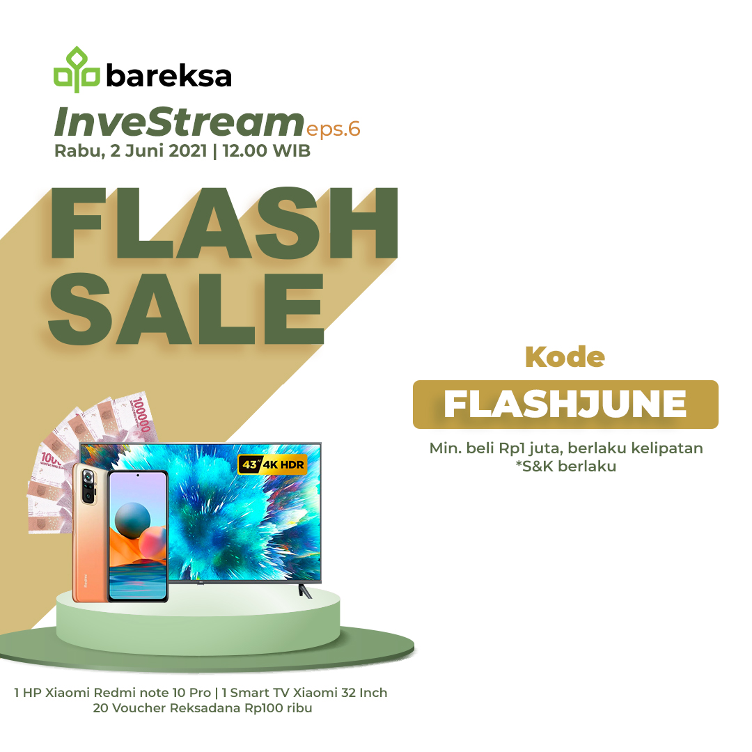 Promo Flash Sale Reksadana, Raih Smartphone hingga Voucher di Bareksa