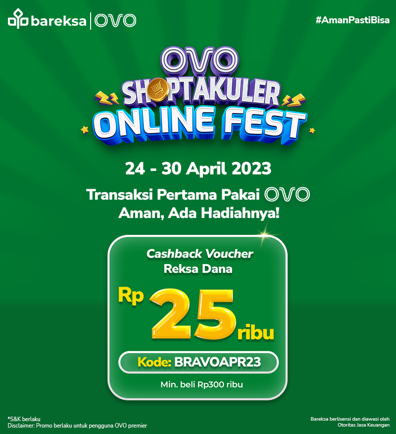 Selamat! Ini Pemenang Promo OVO Transaksi Pertama Berhadiah Reksadana Rp25 Ribu