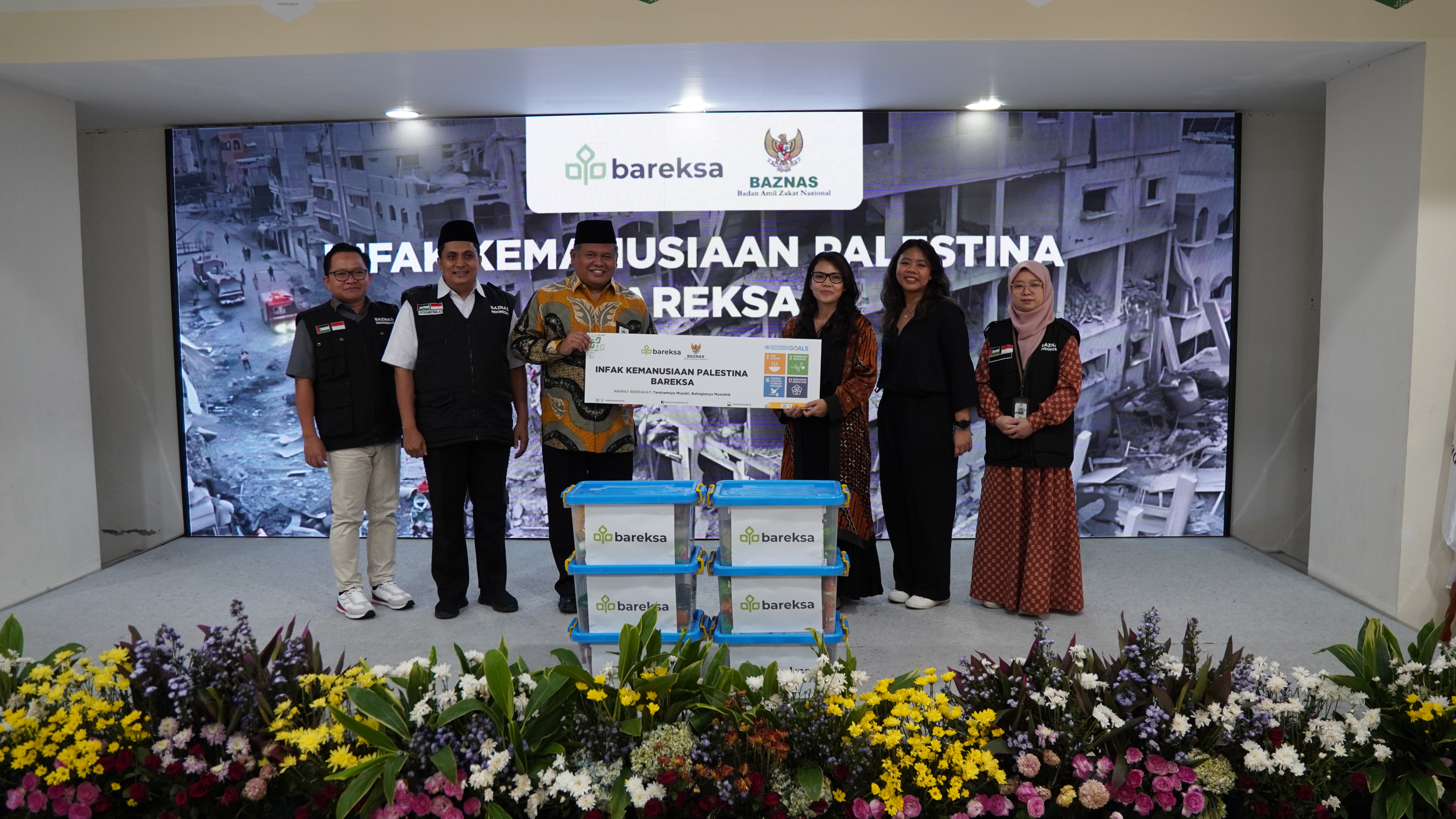 Dukung Upaya Kemanusiaan, Super App Bareksa Serahkan Infak Palestina melalui BAZNAS RI