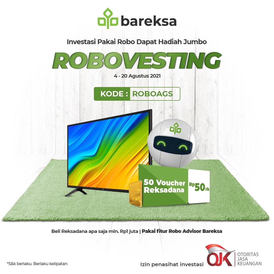 Semarak Hadiah Robo Advisor Bareksa, Raih SmartTV, Emas, dan Voucher Reksadana