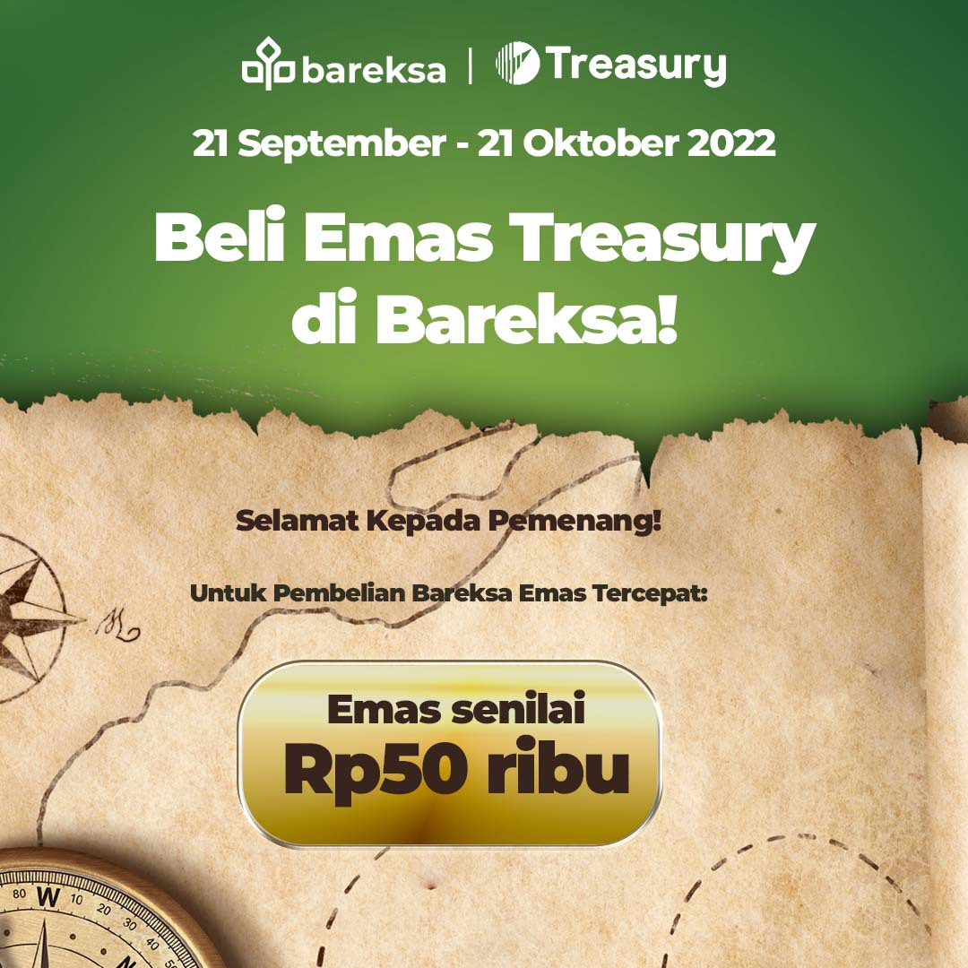 Selamat! Ini Pemenang Promo Bareksa Treasury Berhadiah Emas Rp50 Ribu