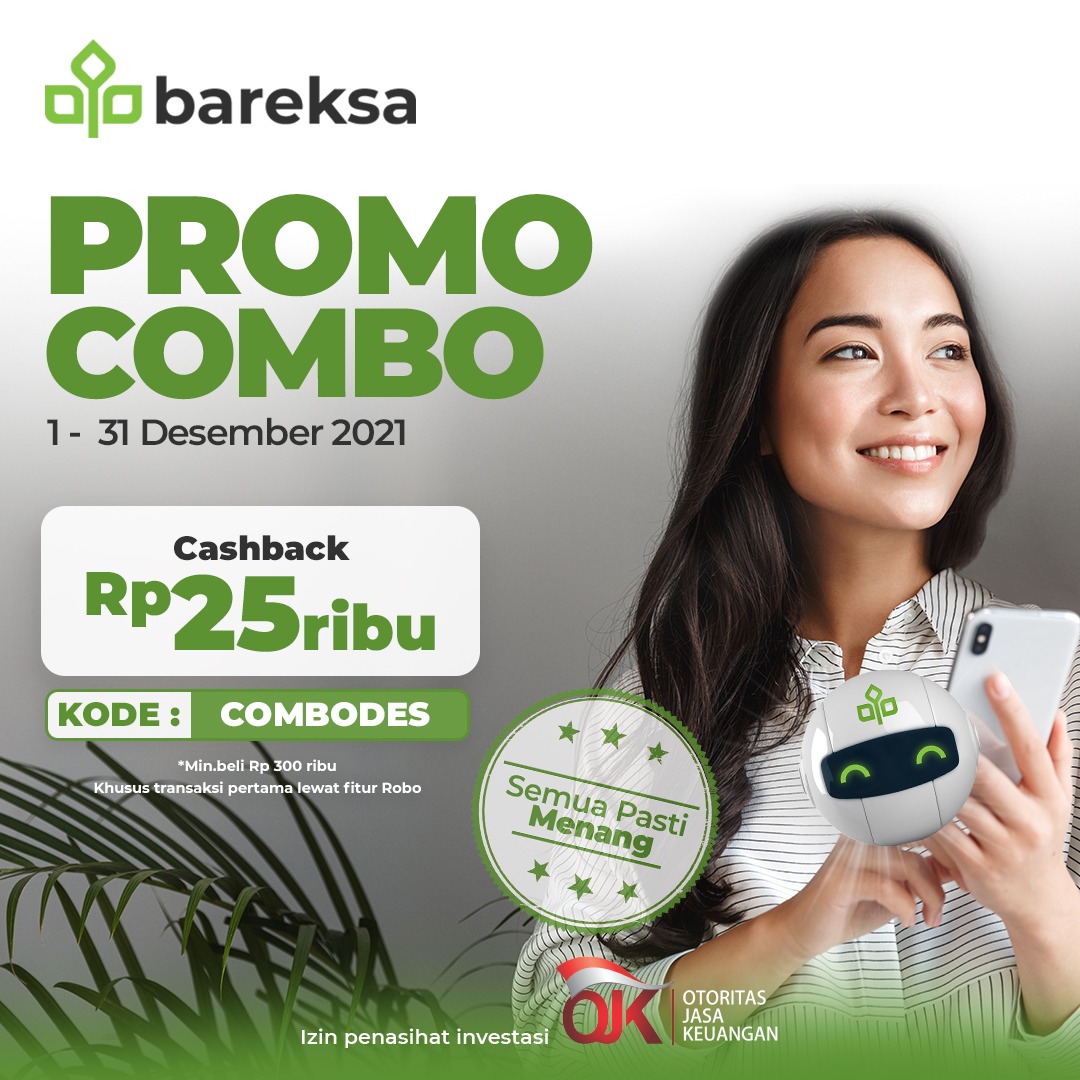 Coba Robo Advisor Bareksa, Pasti Dapat Cashback Reksadana!