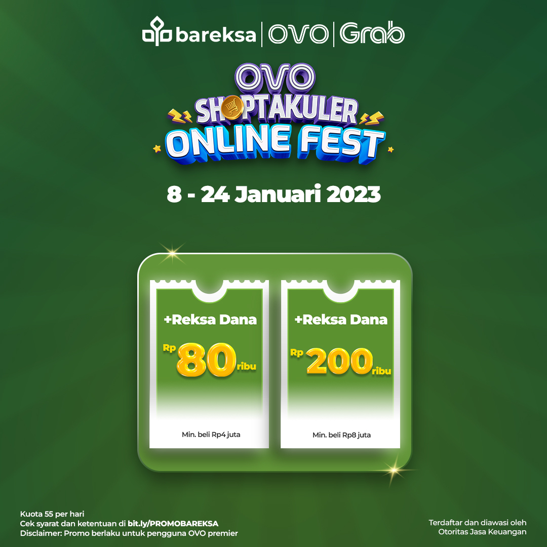Promo OVO di Bareksa Beli Reksadana Bisa Raih Voucher Rp200 Ribu