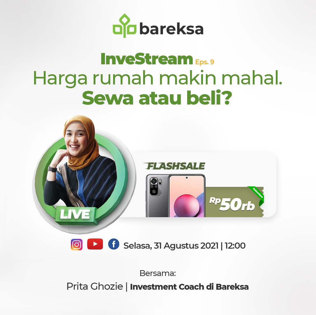 Flash Sale Investream Bareksa, Raih Hadiah Redmi Note 10S dan 50 Voucher Reksadana