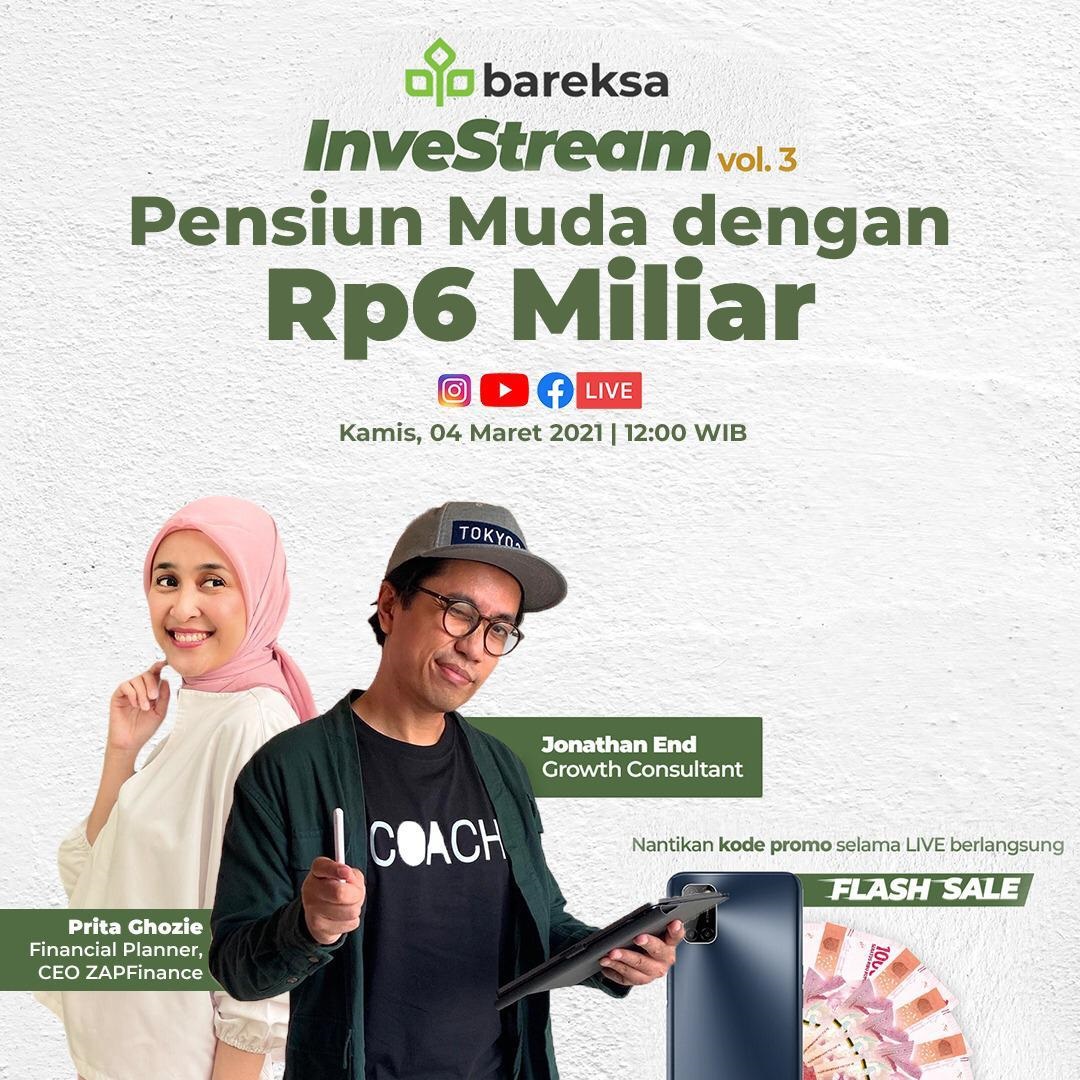 Siap Pensiun dengan Rp6 Miliar? Simak Prita dan Jonathan di Investream Bareksa