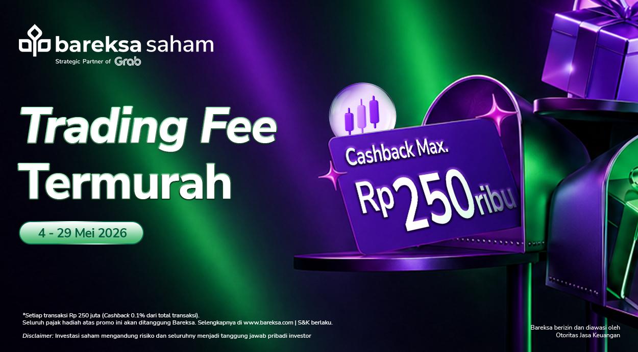 Promo Saham Mei 2026: Trading Terus Raih Cashback hingga Rp250 Ribu