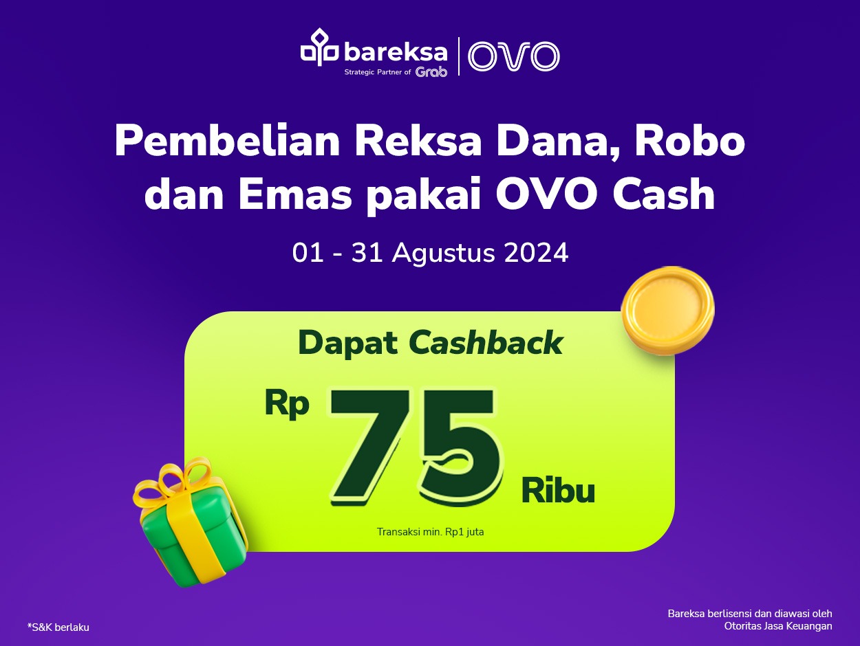 Selamat! Ini Pemenang Promo OVO Pertama Investasi di Bareksa Agustus Berhadiah Saham