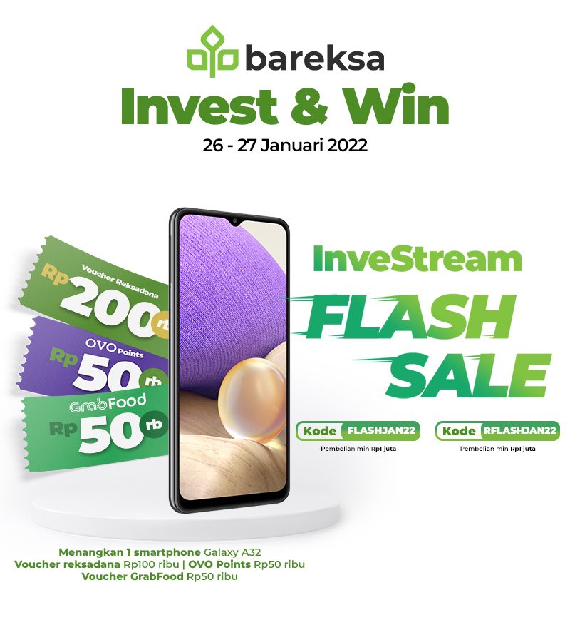 Promo Flash Investream, Beli Reksadana Bisa Raih Smartphone dan Voucher